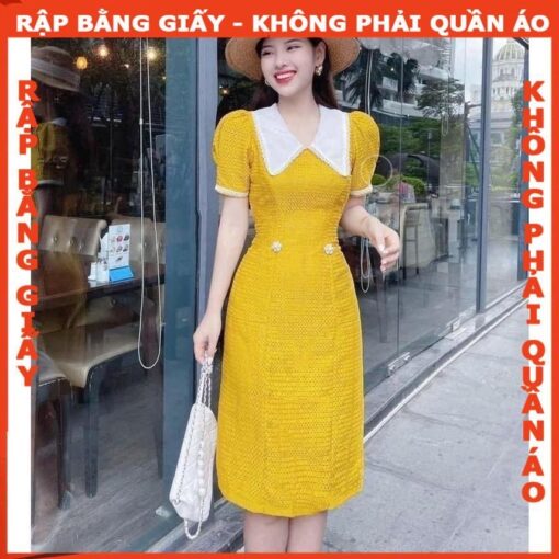 Rập giấy A0 mã 488 - đầm cổ sen