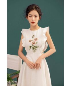 Alternative view of Rập giấy A0 836 - đầm xòe cánh tiên