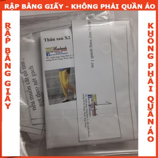 Rập giấy A0 đầm dây
mã 144 - Hình ảnh 5
