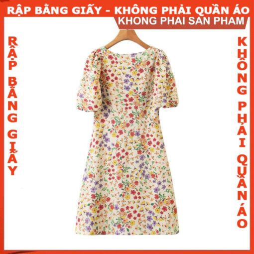 Rập  mã 984- đầm cổ 5 góc - Hình ảnh 6