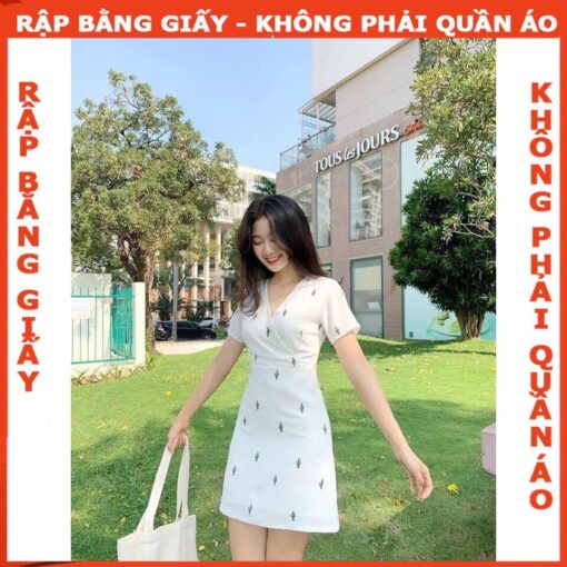 Rập giấy A0 đầm cổ tim mã 1277