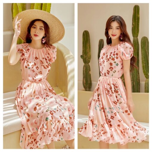 Rập giấy A0 mã 1103 - đầm xòe tay ragland - Hình ảnh 2