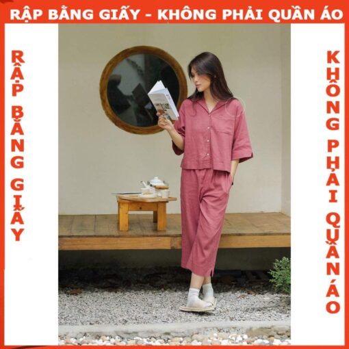 Rập giấy A0 mã 1706 - bộ piyama suông lửng