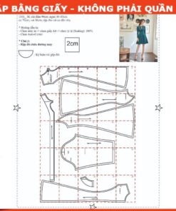 Rập giấy A0 mã 1141 - rập đầm 7 mảnh