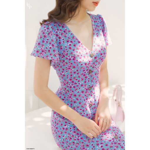 Rập giấy A0 mã 1348 - đầm 7 mảnh - Hình ảnh 5