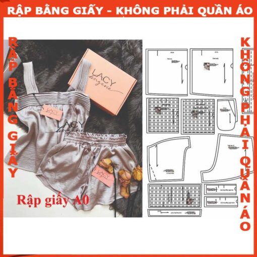 Rập giấy A0 mã 1512 -bộ dây quần lưng thun