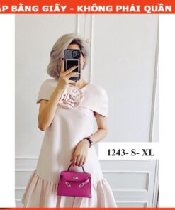 Rập giấy A0 đầm đuôi cá mã 1243