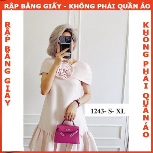 Rập giấy A0 đầm đuôi cá mã 1243