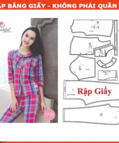 Rập giấy mã 575 - bộ quần dài tay lỡ