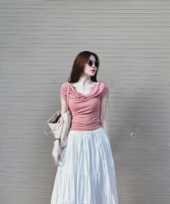 Alternative view of Rập giấy A0 mã 886 - áo thun cổ đổ xếp ly