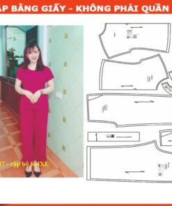 Rập giấy A0 may bộ mã 1547