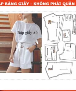 Rập set quần short và áo tay liền mã 1244