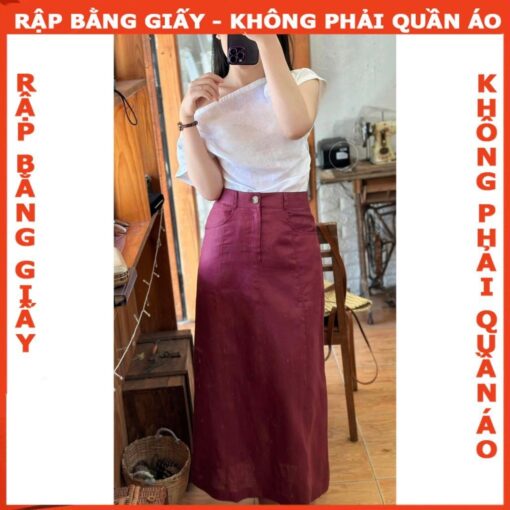 Rập giấy A0 mã 234 - rập váy A dáng dài