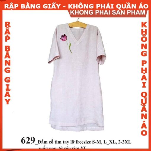 Rập giấy A0 mã 629 - Rập đầm nữ