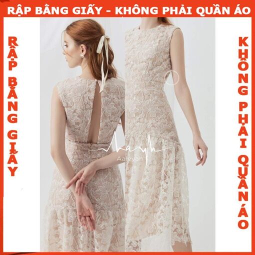 Rập giấy A0 mã 09 - đầm ôm đuôi cá hở lưng