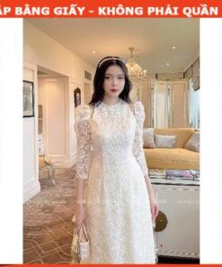 Alternative view of Rập giấy A0 may áo dài mã AD17