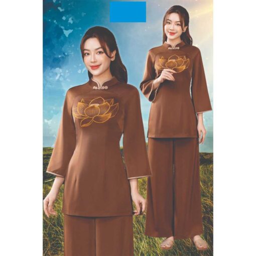 Rập giấy A0 mã 1671 - bộ đi chùa nữ - Hình ảnh 3