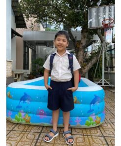 Rập giấy A0 mã B46, B18 - set đồng phục bé trai quần short