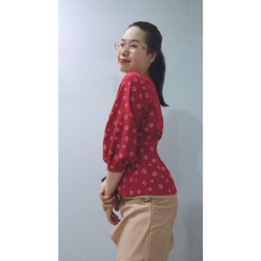 Rập giấy A0 mã 1016 - áo xếp ly eo - Hình ảnh 3