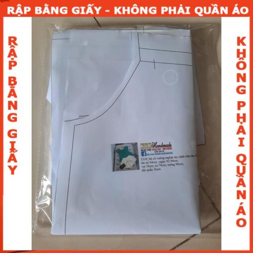 Rập giấy A0 bộ đùi trễ vai 1310 - Hình ảnh 4