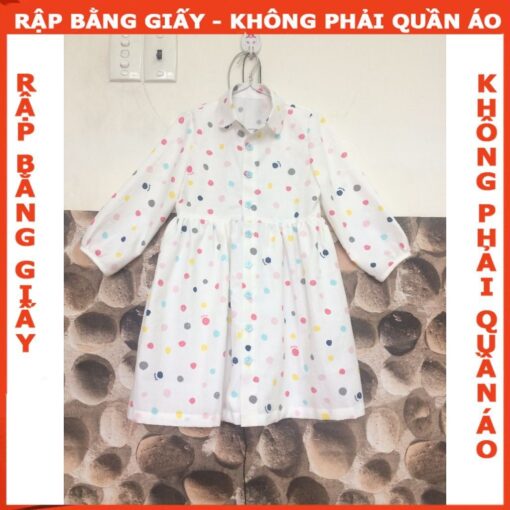 Rập  mã R33 - đầm sơ mi tay lỡ