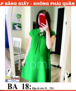 Rập giấy A0 mã BA18 -  rập đầm bầu