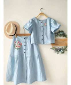 Alternative view of Rập giấy A0 set váy áo tay phồng  mã T52