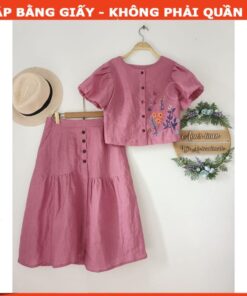 Rập giấy A0 set váy áo tay phồng  mã T52