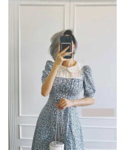 Alternative view of Rập giấy A0 mã 1585 - đầm cổ sen