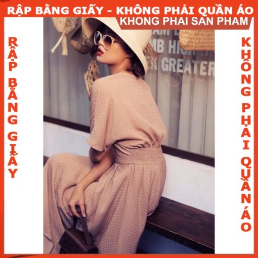 Rập giấy A0 đầm tay liền mã 875 - Hình ảnh 3