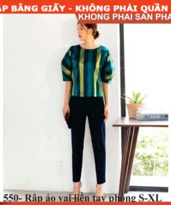 Alternative view of Rập giấy mã 550 - áo tay phồng