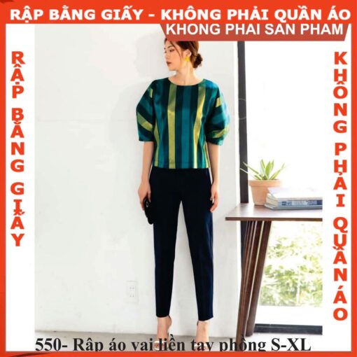 Rập giấy mã 550 - áo tay phồng - Hình ảnh 2