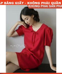 Alternative view of Rập giấy A0 đầm suông tay phồng mã 976