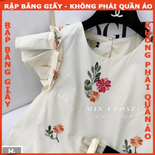 Rập giấy A0 mã 243 - bộ mặc nhà cánh tiên - Hình ảnh 4