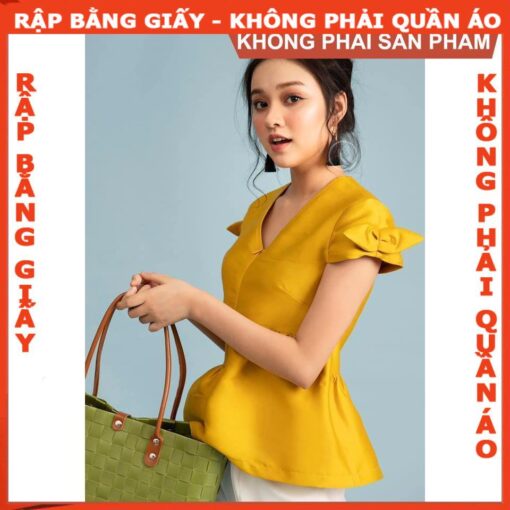 Rập áo croptop tay phồngRập  mã 715