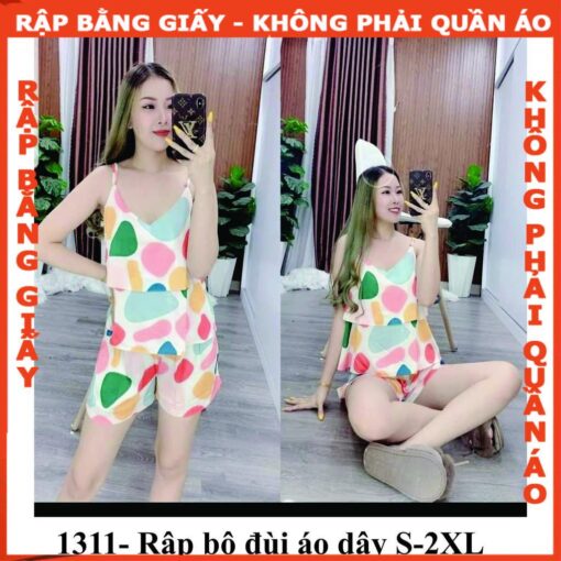 Rập bộ áo dây 2 lớp mã 1311