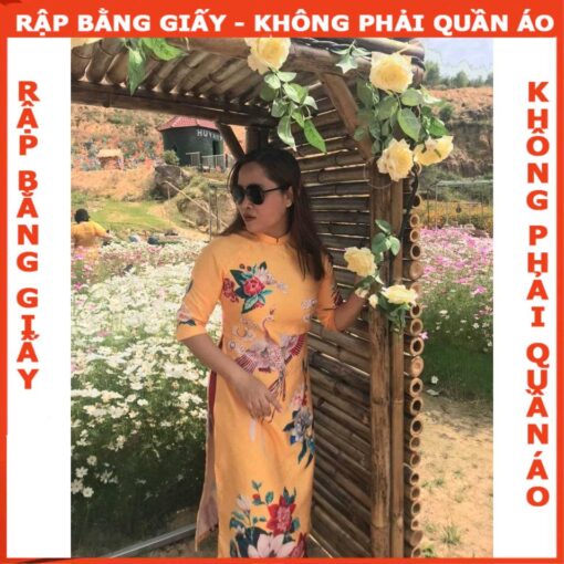 Rập giấy A0 may áo dài pen ngực AD33 - Hình ảnh 6