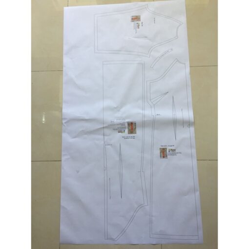 Rập giấy A0 mã 1361 - set sơ mi quần short - Hình ảnh 5