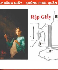 Rập giấy A0 bô bà ba cổ tròn mã AD35