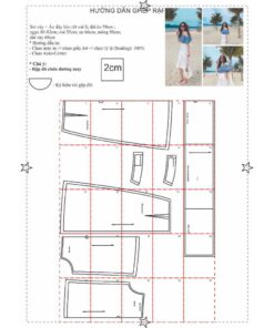 Alternative view of Rập giấy A0 mã 1321 set váy áo