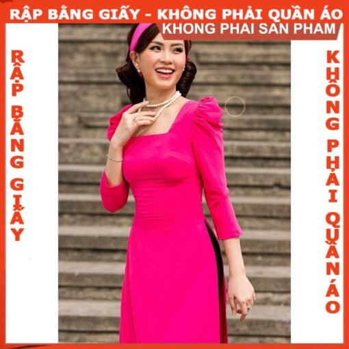 Rập giấy A0 áo dài người lớn mã AD28 - Hình ảnh 2