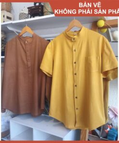 Alternative view of Rập giấy A0 áo mổ trụ cổ chân nam mã B13