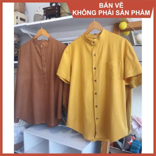 Rập giấy A0 áo mổ trụ cổ chân nam mã B13 - Hình ảnh 2