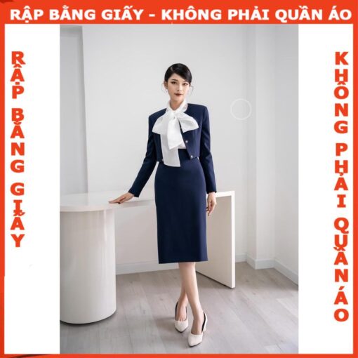 Rập giấy A0 mã 1608 - set váy và áo khoác ngoài - Hình ảnh 2