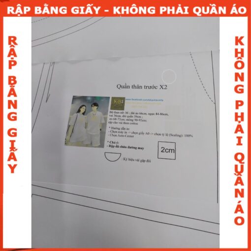 Rập giấy A0 bộ thun nam mã B68 - Hình ảnh 6