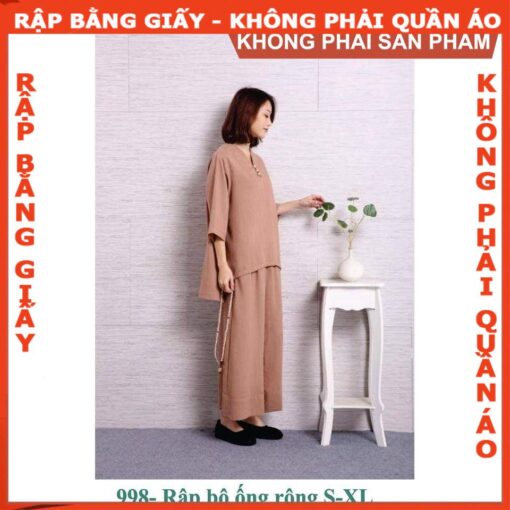 Rập giấy A0 mã 998 - bộ đi chùa nữ - Hình ảnh 3