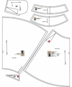 Alternative view of Rập giấy A0 mã T08 -rập chân váy