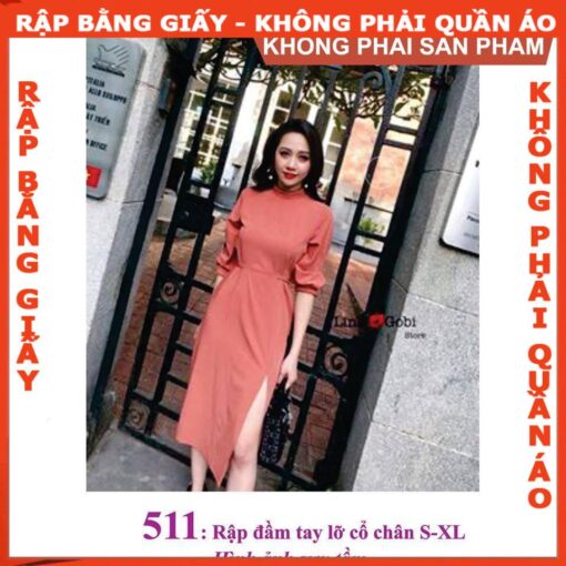 Rập giấy A0 mã 511 - Rập đầm nữ