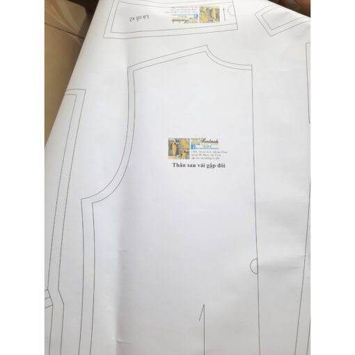 Rập giấy A0 mã 1584 - Rập bộ sơ mi - Hình ảnh 8