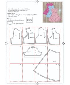 Alternative view of Rập giấy A0 mã R491 - may đầm thun bé